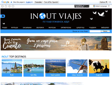 Tablet Screenshot of inoutviajes.com